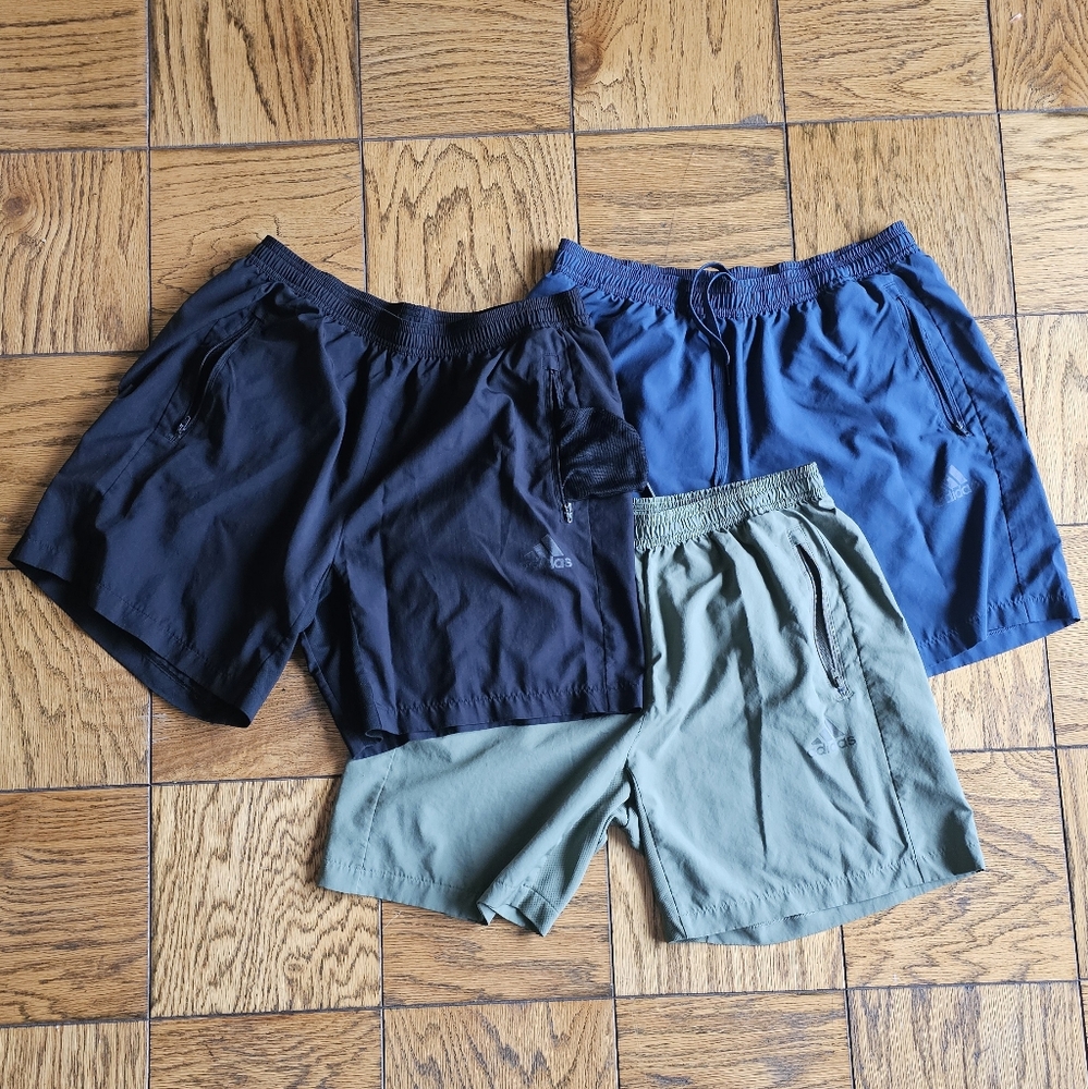 Men's Multi-Pack Shorts - Black, Blue, Green